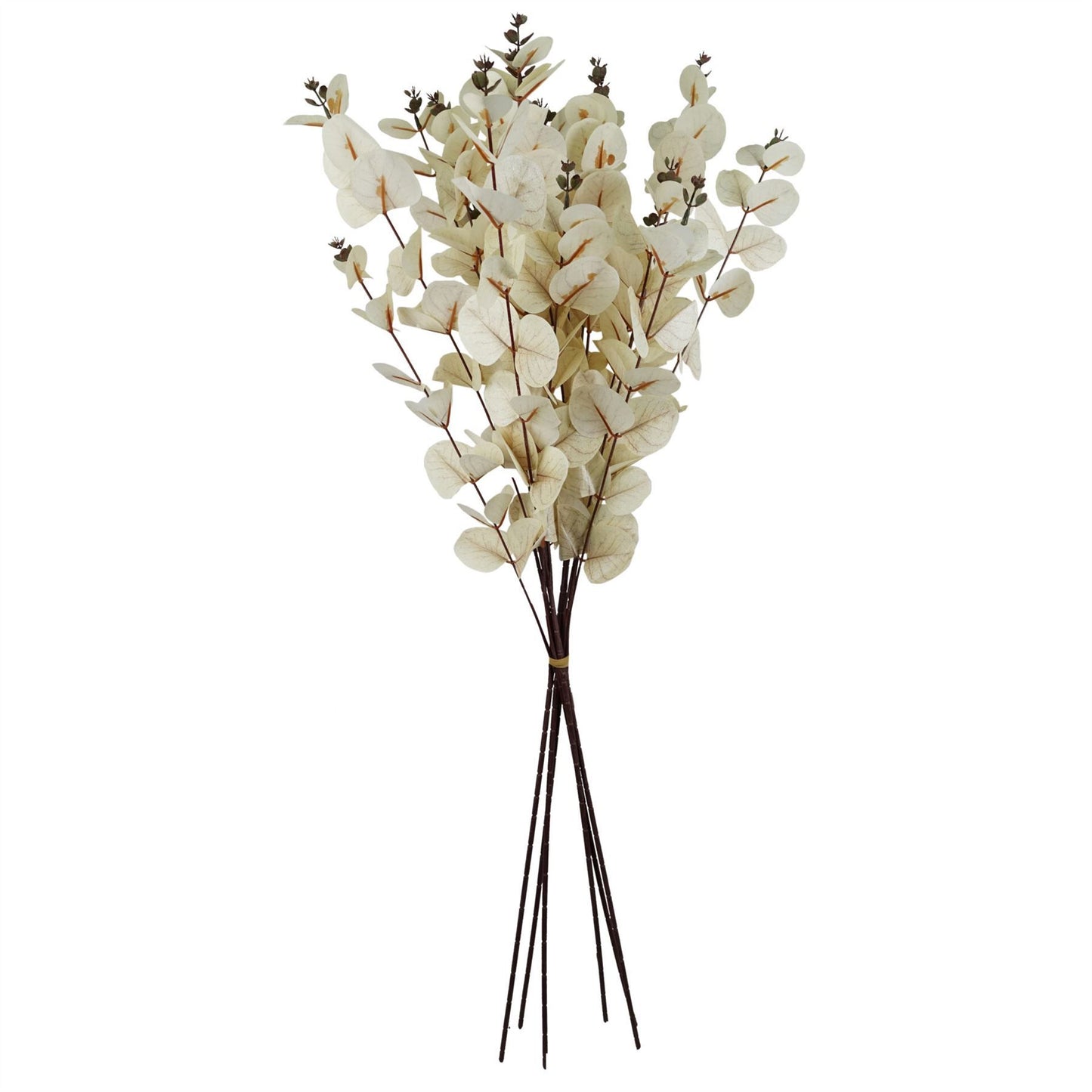 80cm Medium Artificial White Eucalyptus Stem – Faux Eucalyptus Foliage