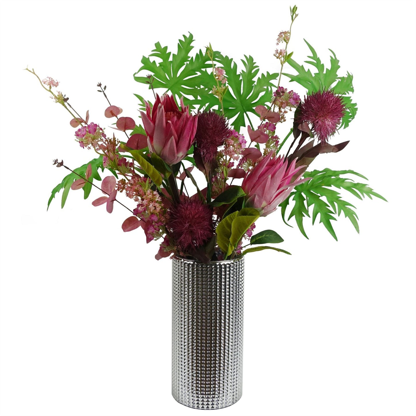 70cm Medium Purple Artificial Globe Thistle Stem – Realistic Faux Flower