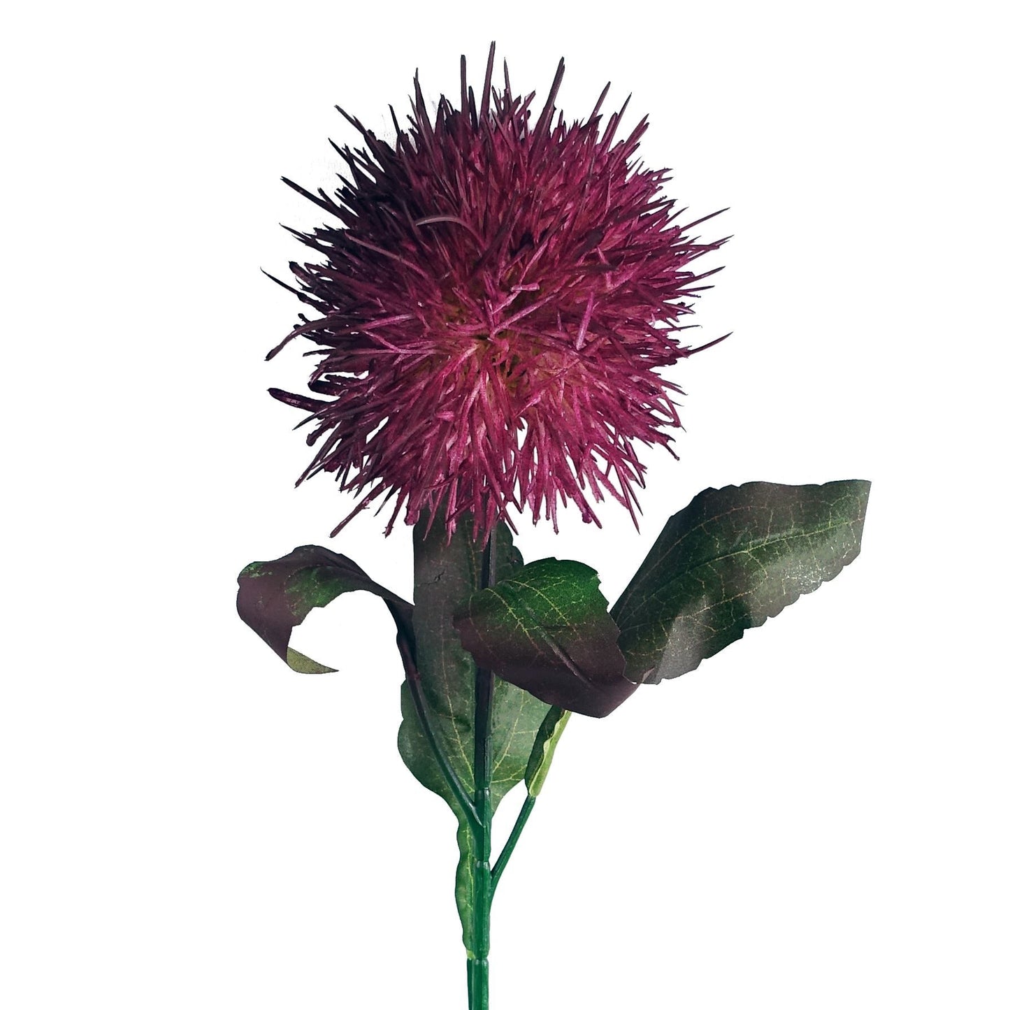 6 x 70cm Medium Purple Artificial Globe Thistle Stems – Realistic Faux Flowers