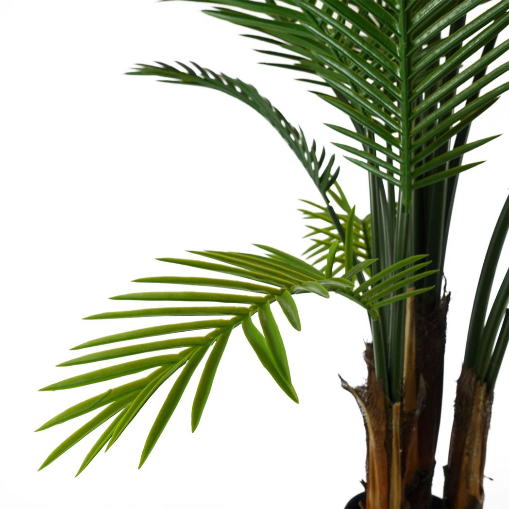 125cm Medium Raphis Artificial Palm Tree – UV Resistant Outdoor Palm with Natural Trunk