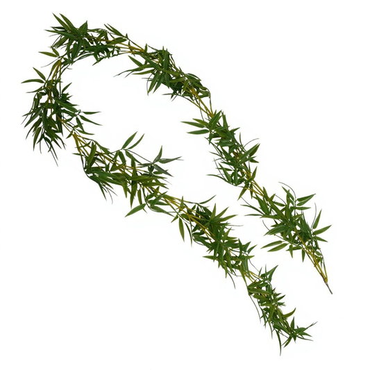 180cm Extra Large Artificial Bamboo Hanging Garland – Realistic Faux Bamboo Foliage