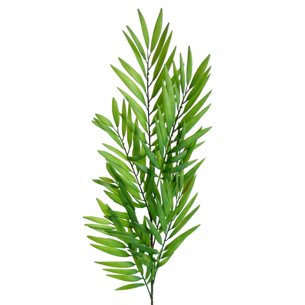 6 x 85cm Medium Artificial Bamboo Fern Stems – Faux Fern Foliage Set