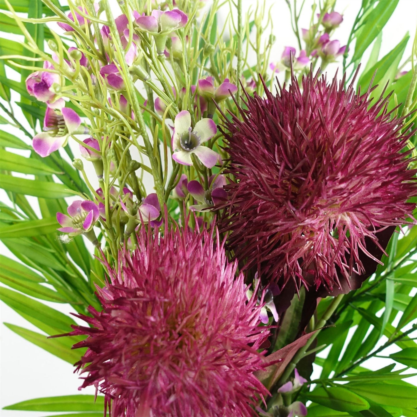 70cm Medium Purple Artificial Globe Thistle Stem – Realistic Faux Flower
