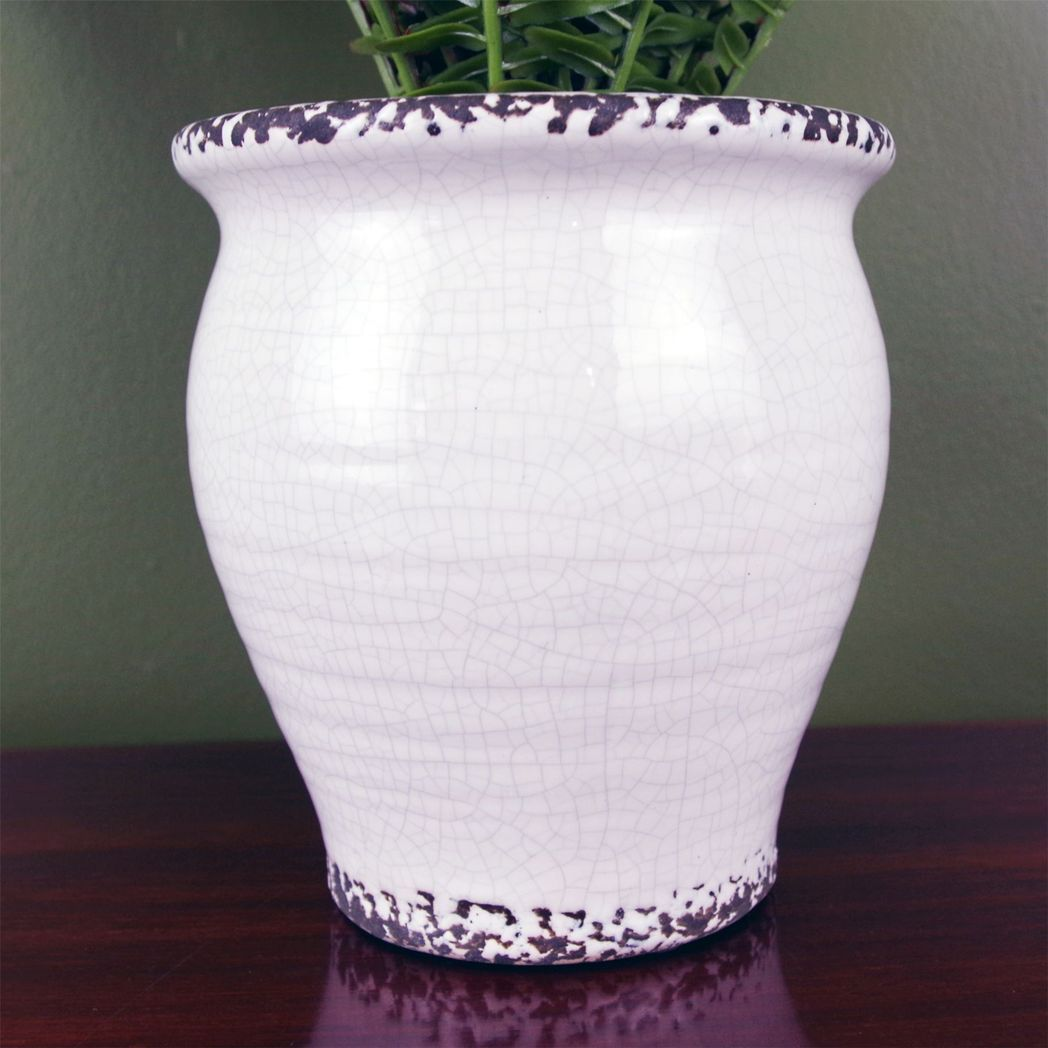 40cm Small Artificial Bushy Fern in Decorative Planter – Faux Potted Fern