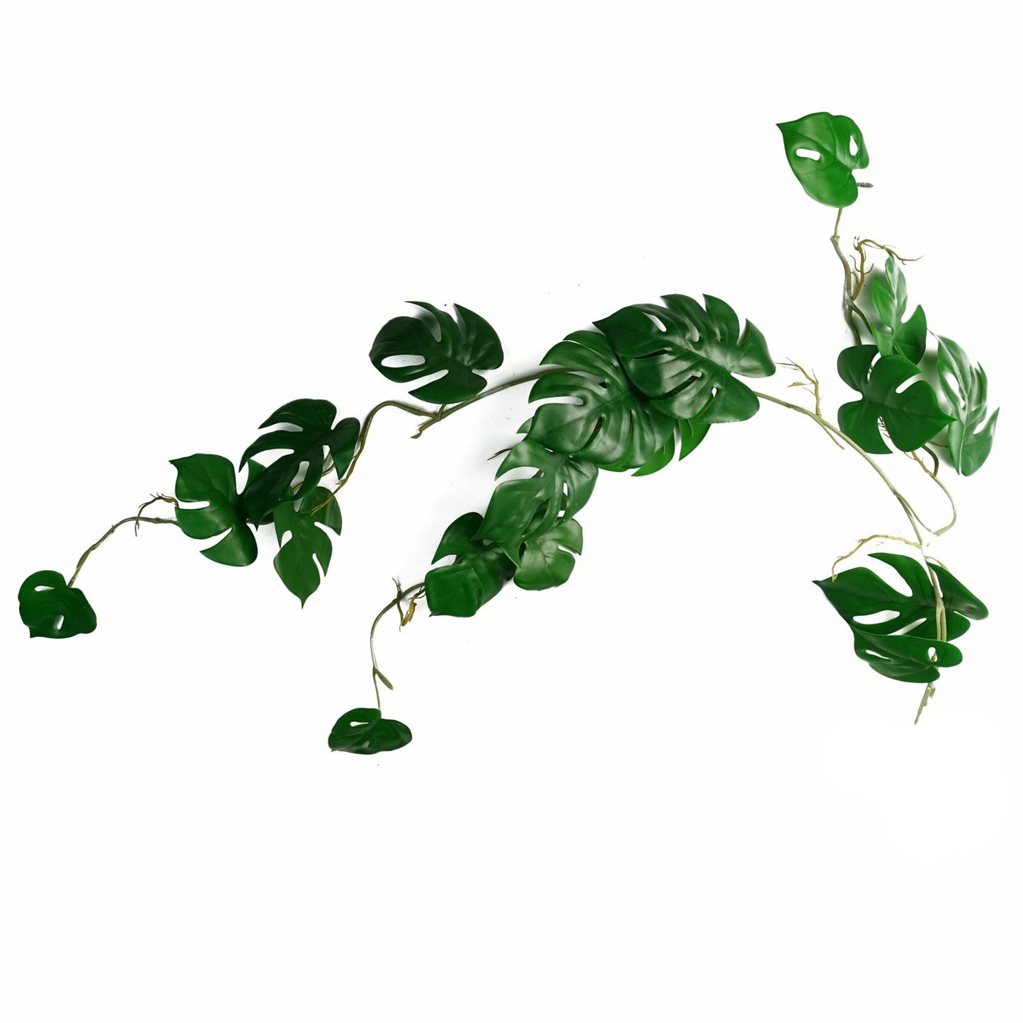 6 x 100cm Large Artificial Hanging & Trailing Monstera Plants – Realistic Tropical Greenery