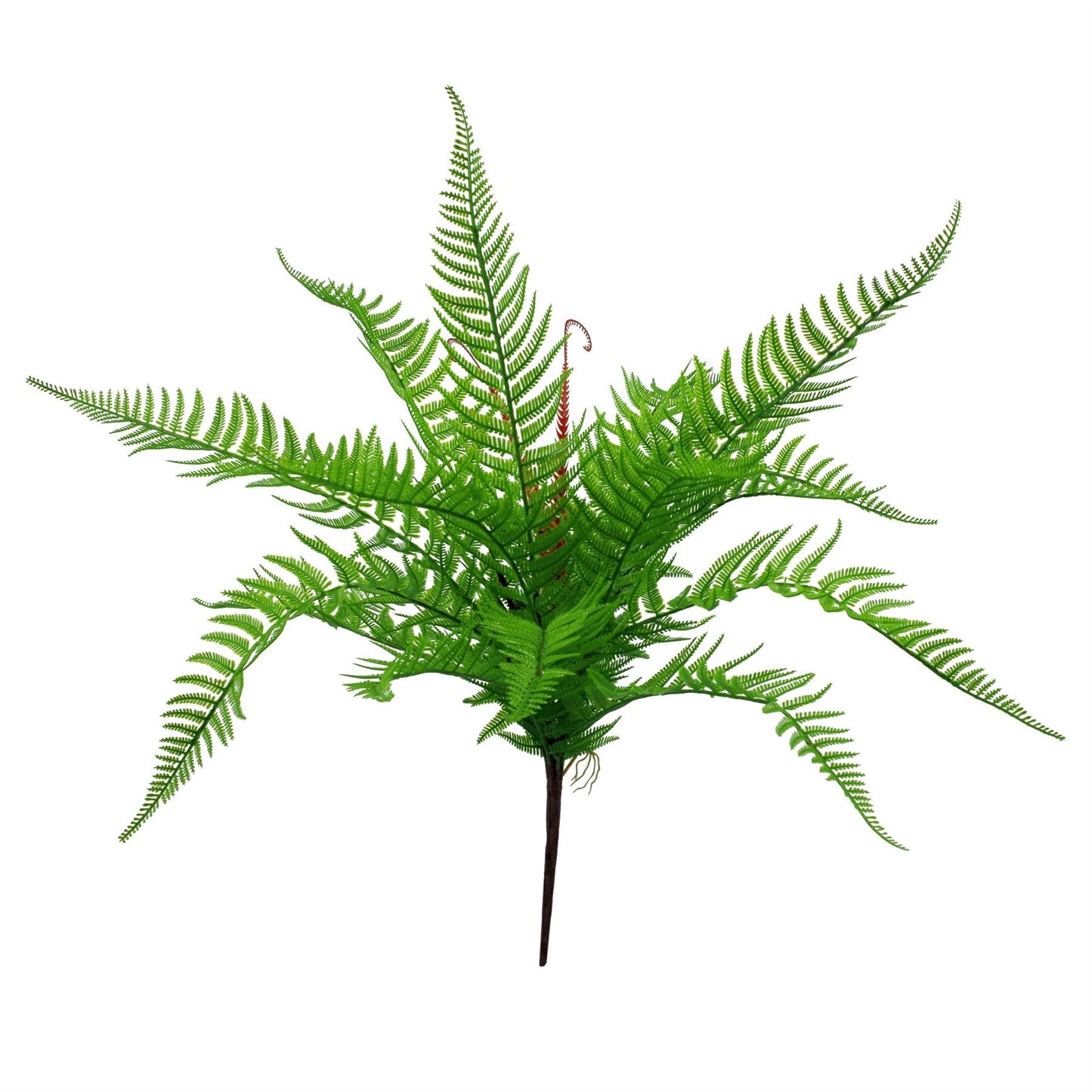 6 x 60cm Medium Artificial Bushy Dixie Wood Fern Plants – Dark Green Faux Fern Set