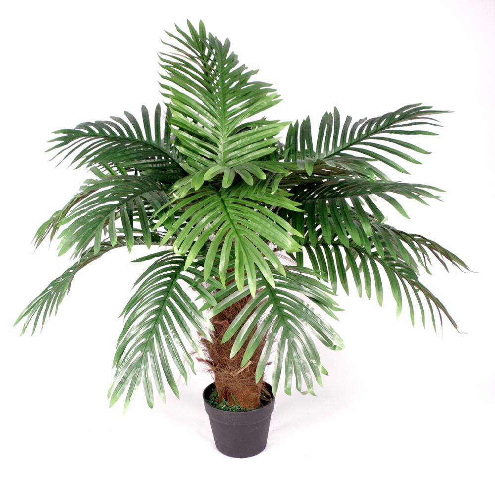 100cm Medium Artificial Princess Palm Tree – Brown Trunk & Realistic Foliage