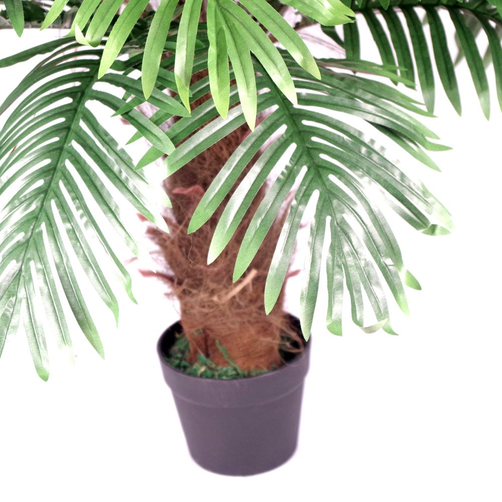 100cm Medium Artificial Princess Palm Tree – Brown Trunk & Realistic Foliage