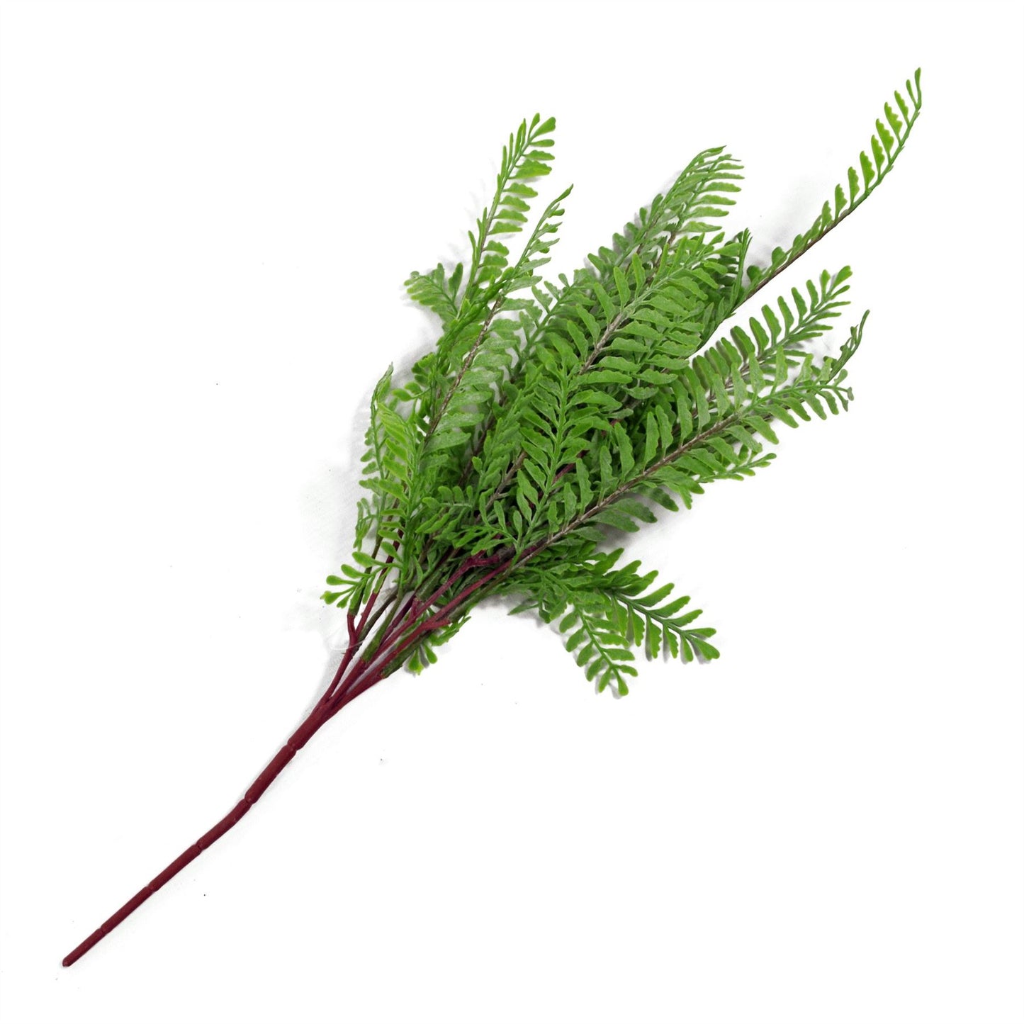 6 x 55cm Small Artificial Himalayan Maidenhair Fern Bushes – Light Green Faux Fern Set