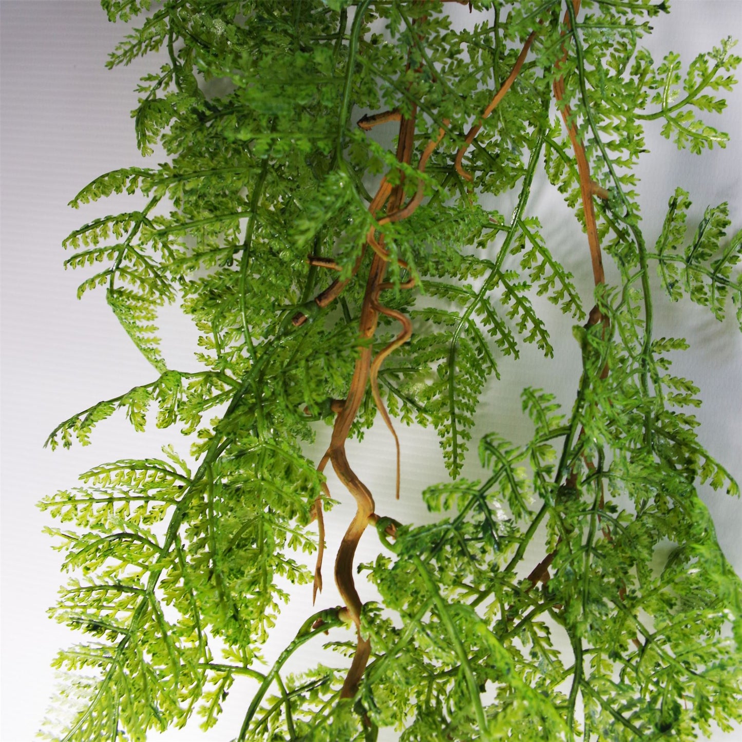 100cm Large Artificial Hanging & Trailing Maidenhair Fern – Realistic Dark Green Faux Plant