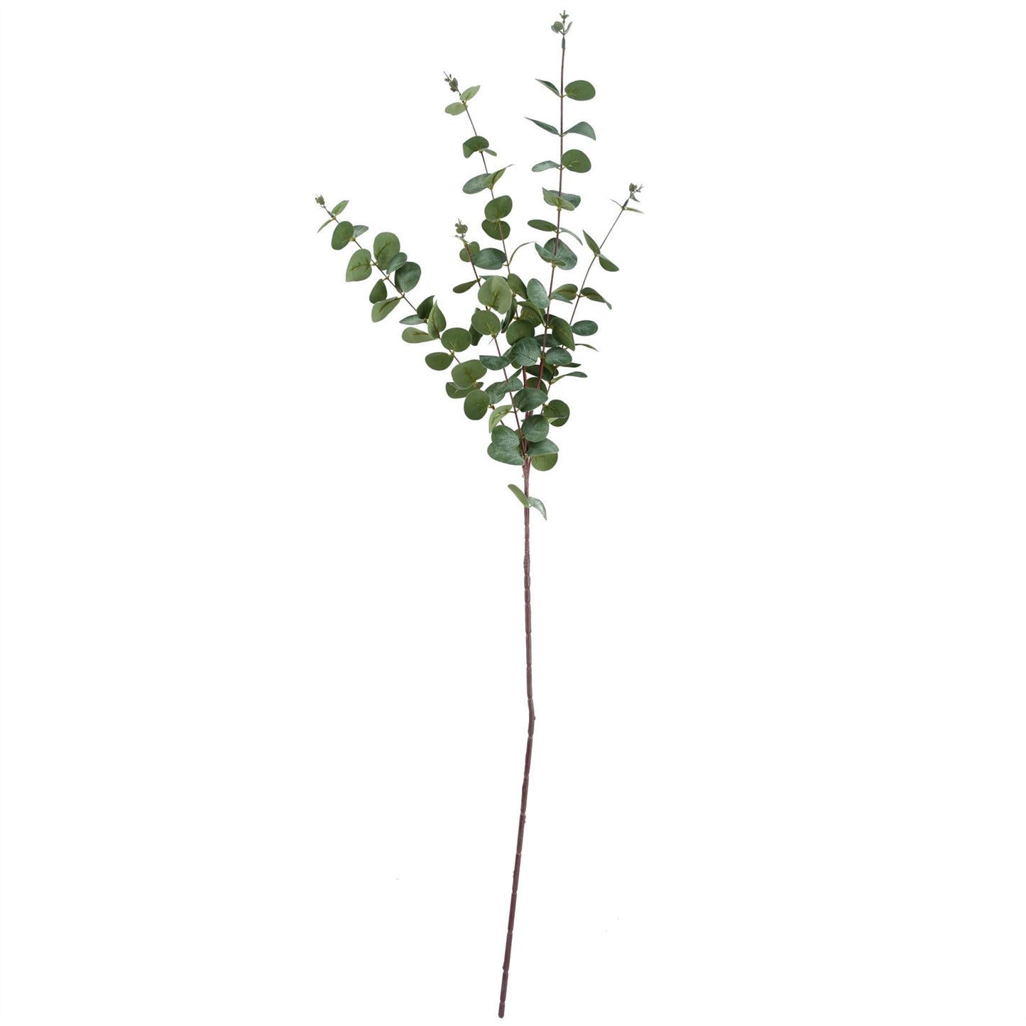 6 x 100cm Large Artificial Green Eucalyptus Stems – Faux Eucalyptus Foliage Bundle