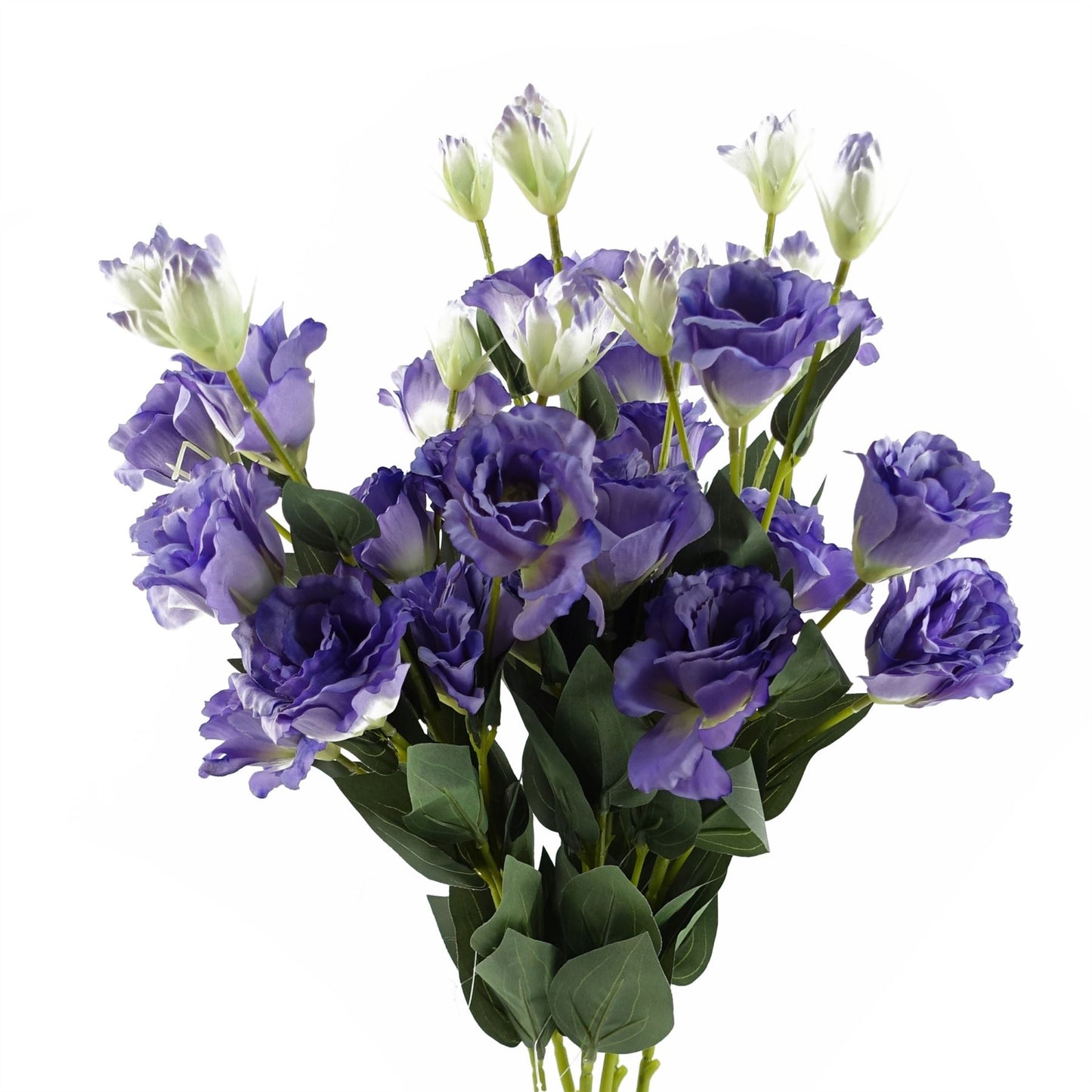 6 x 80cm Medium Artificial Purple Wild Rose Stems – Faux Rose Flowers for Arrangements