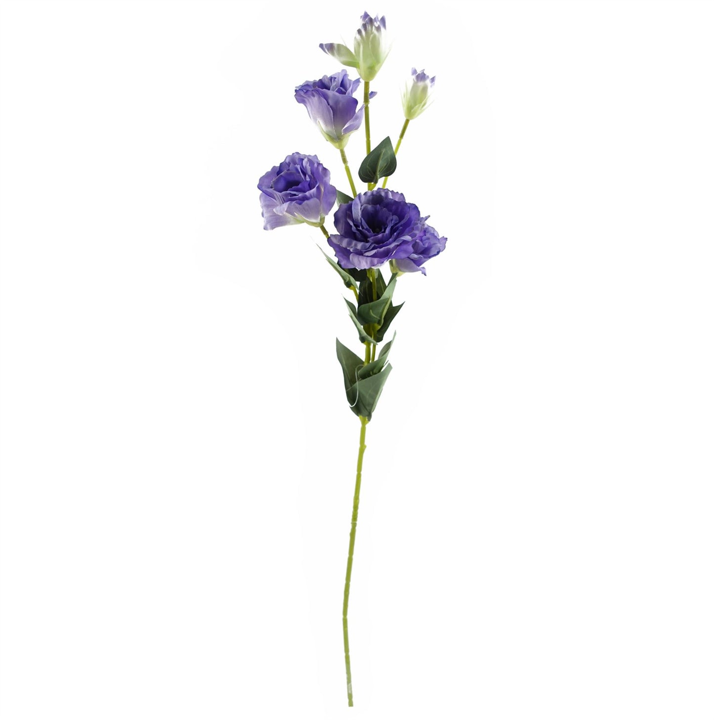 6 x 80cm Medium Artificial Purple Wild Rose Stems – Faux Rose Flowers for Arrangements