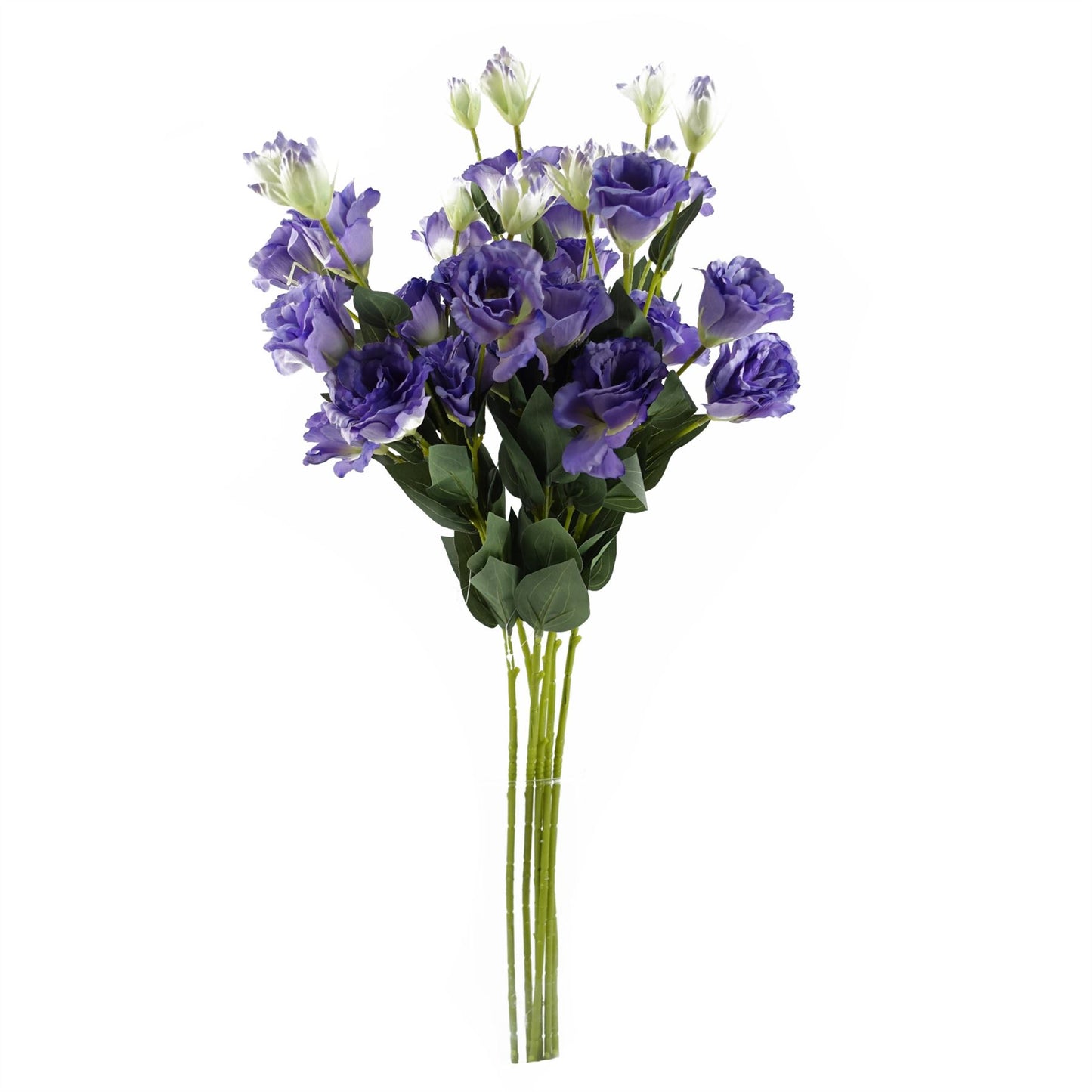 6 x 80cm Medium Artificial Purple Wild Rose Stems – Faux Rose Flowers for Arrangements