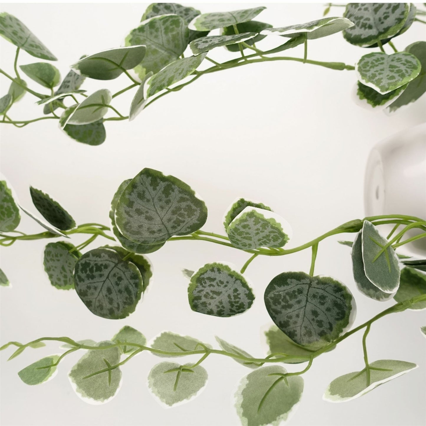 90cm Large Artificial Hanging String of Hearts Plant – Realistic Green Trailing Plant in Decorative Pot