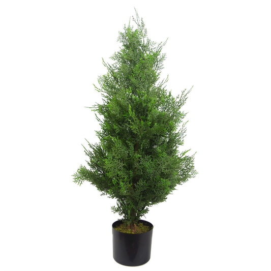 90cm Small Artificial Cypress Topiary Tree – Realistic Indoor & Outdoor Decorative Plant