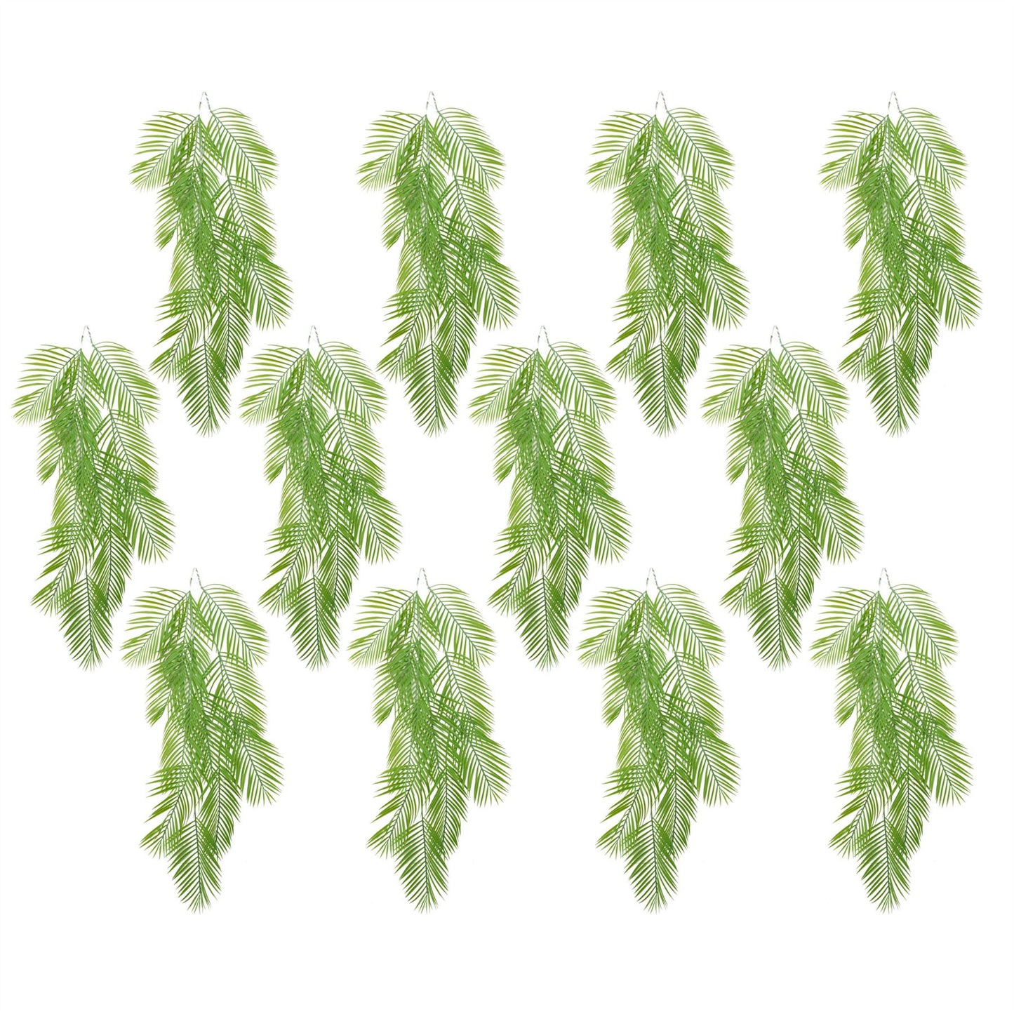 12 x 120cm Large Artificial Hanging Palm Plants – Tropical Trailing Design