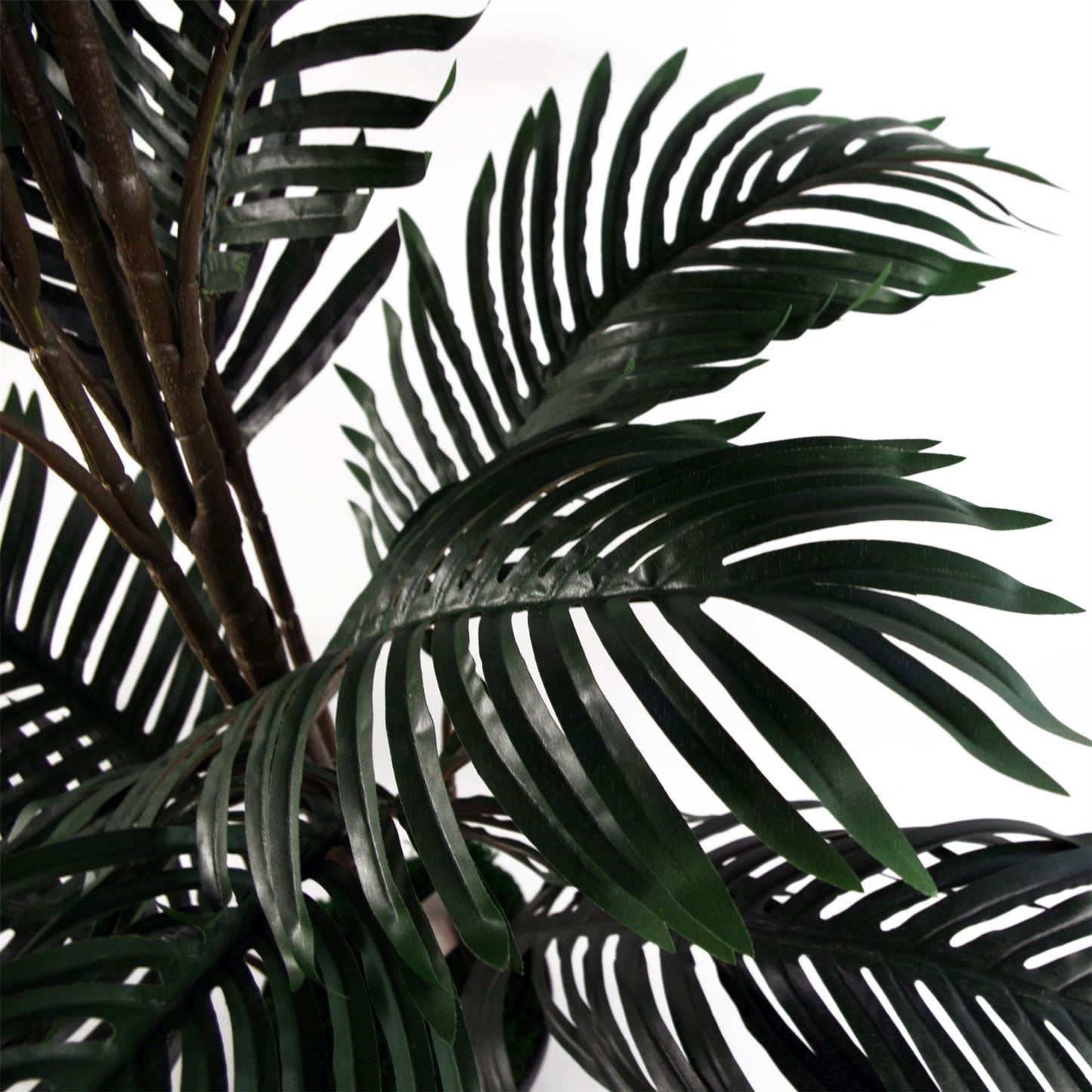 140cm Large Artificial Palm Tree – Bushy Tropical Green Foliage