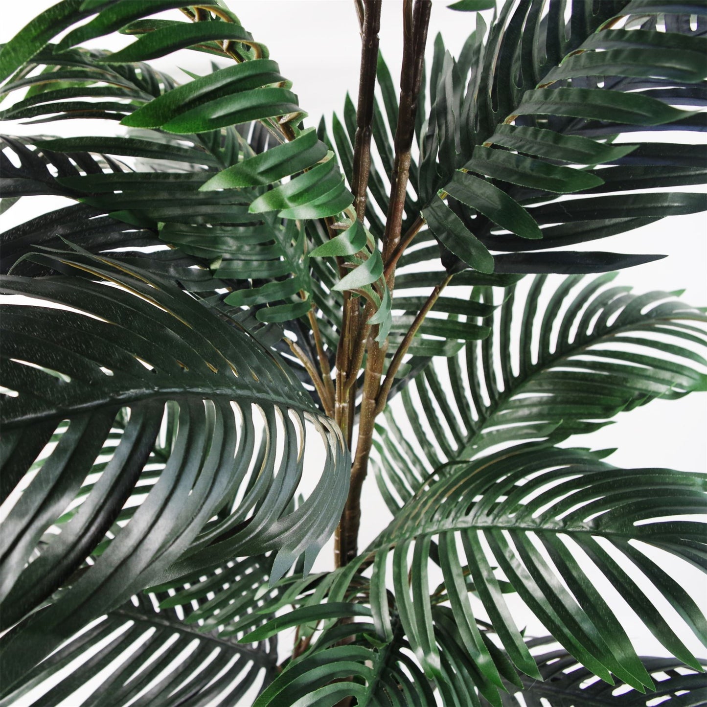 140cm Large Artificial Palm Tree – Bushy Tropical Green Foliage