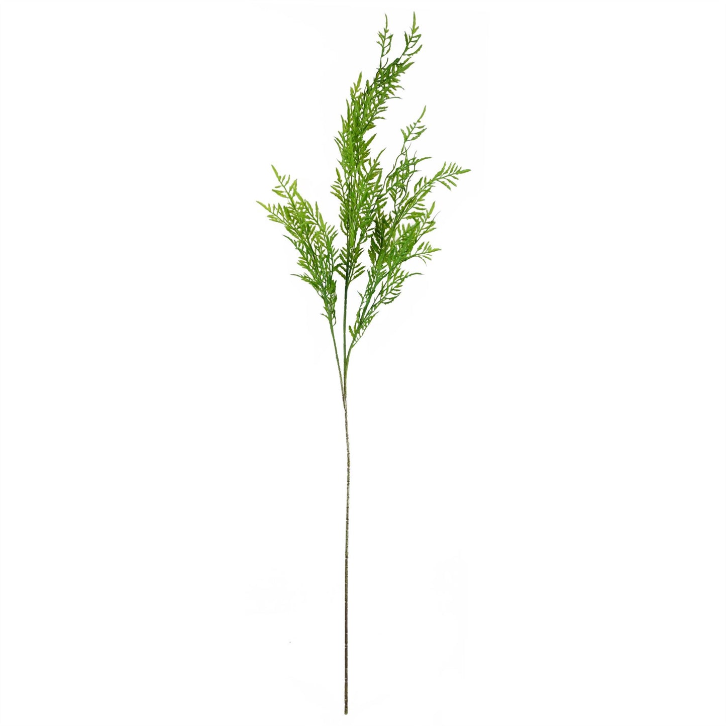 90cm Large Artificial Purple Chrysanthemum & Fern Flower Arrangement in Clear Glass Vase