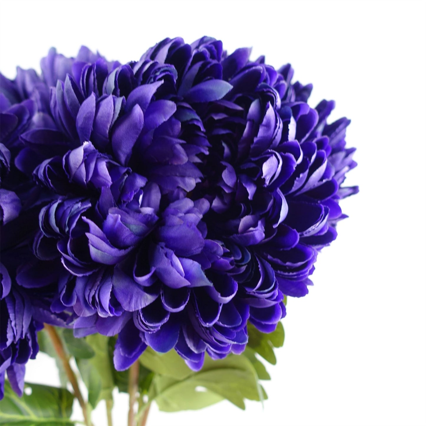 75cm Medium Artificial Purple Chrysanthemum Stem – Realistic Reflex Flower