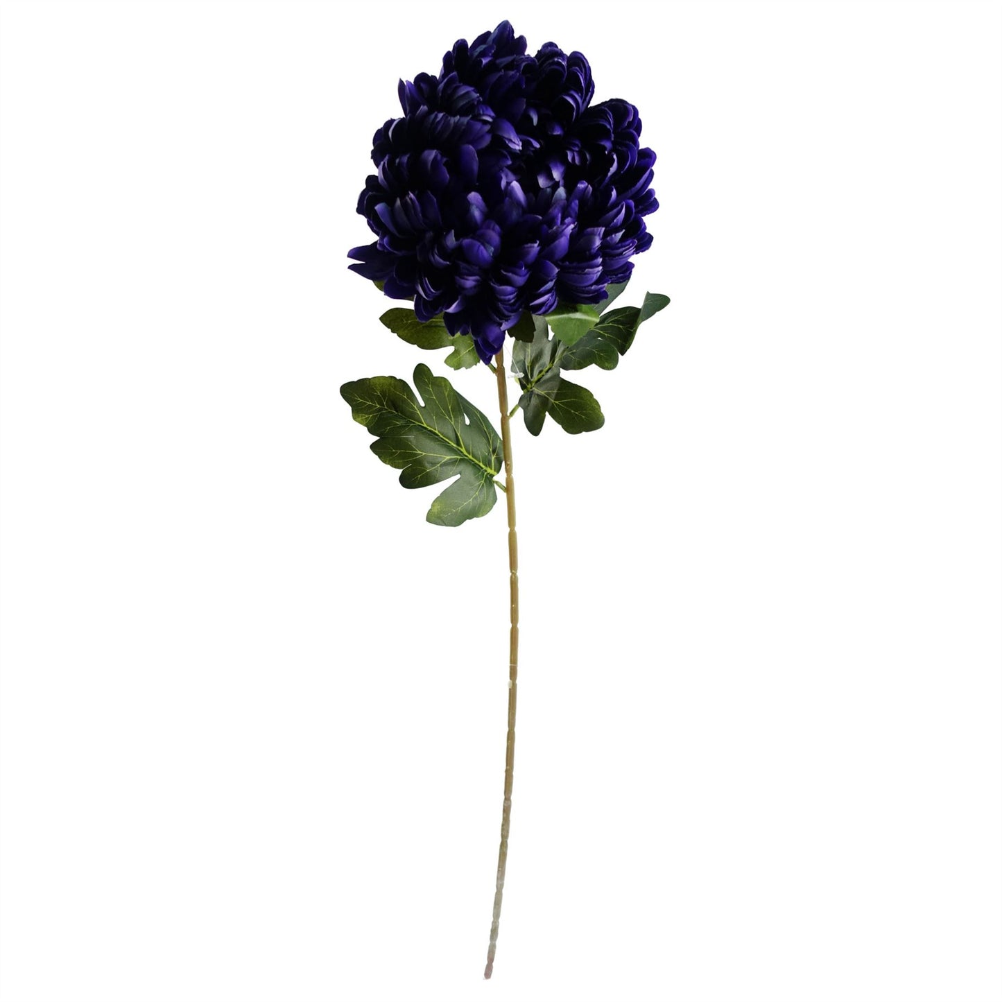 75cm Medium Artificial Purple Chrysanthemum Stem – Realistic Reflex Flower