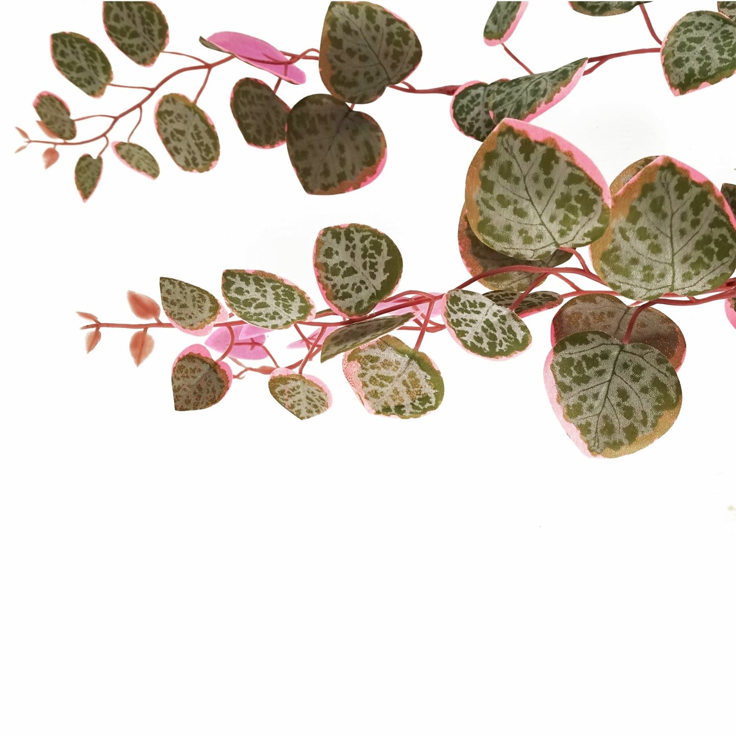 90cm Large Artificial Hanging String of Hearts Plant – Realistic Pink & Green Trailing Plant in Decorative Pot