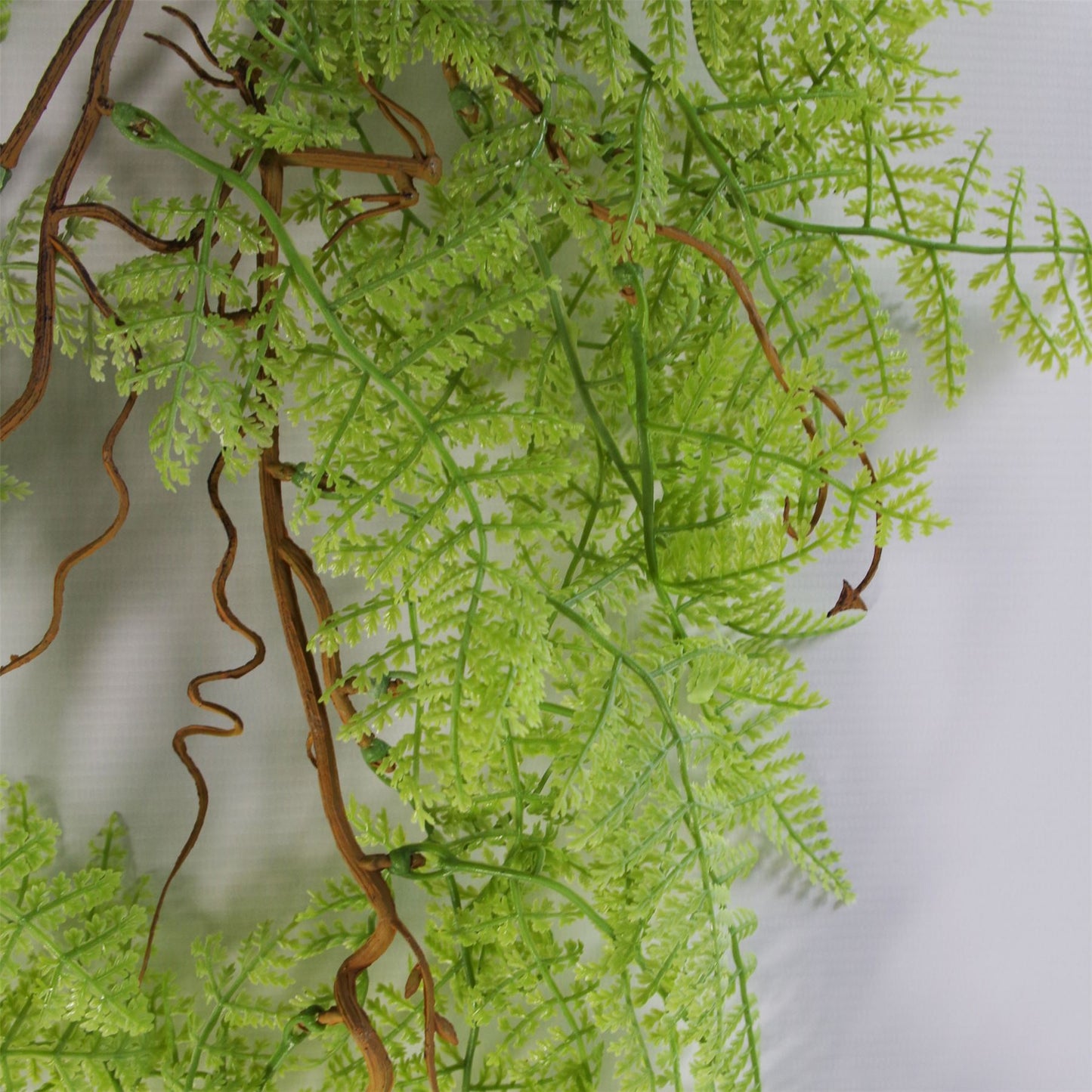 100cm Large Artificial Hanging & Trailing Maidenhair Fern – Realistic Light Green Faux Plant