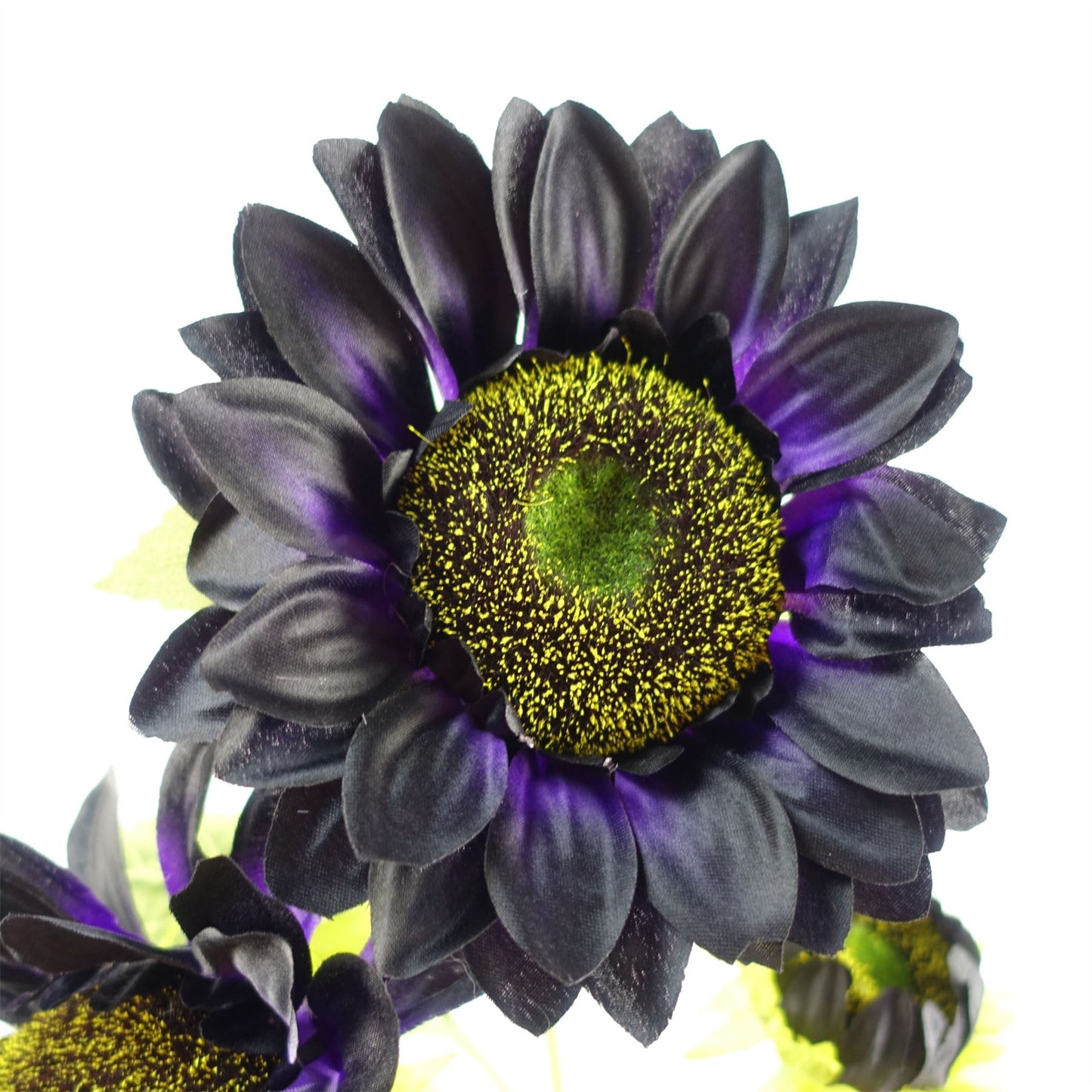 6 x 88cm Medium Purple Artificial Sunflower Stems – Realistic Faux Sunflowers with 18 Heads