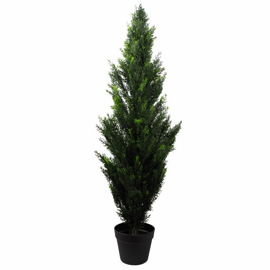 120cm Medium Artificial Cedar Cypress Topiary Tree – UV Resistant Outdoor Decorative Plant