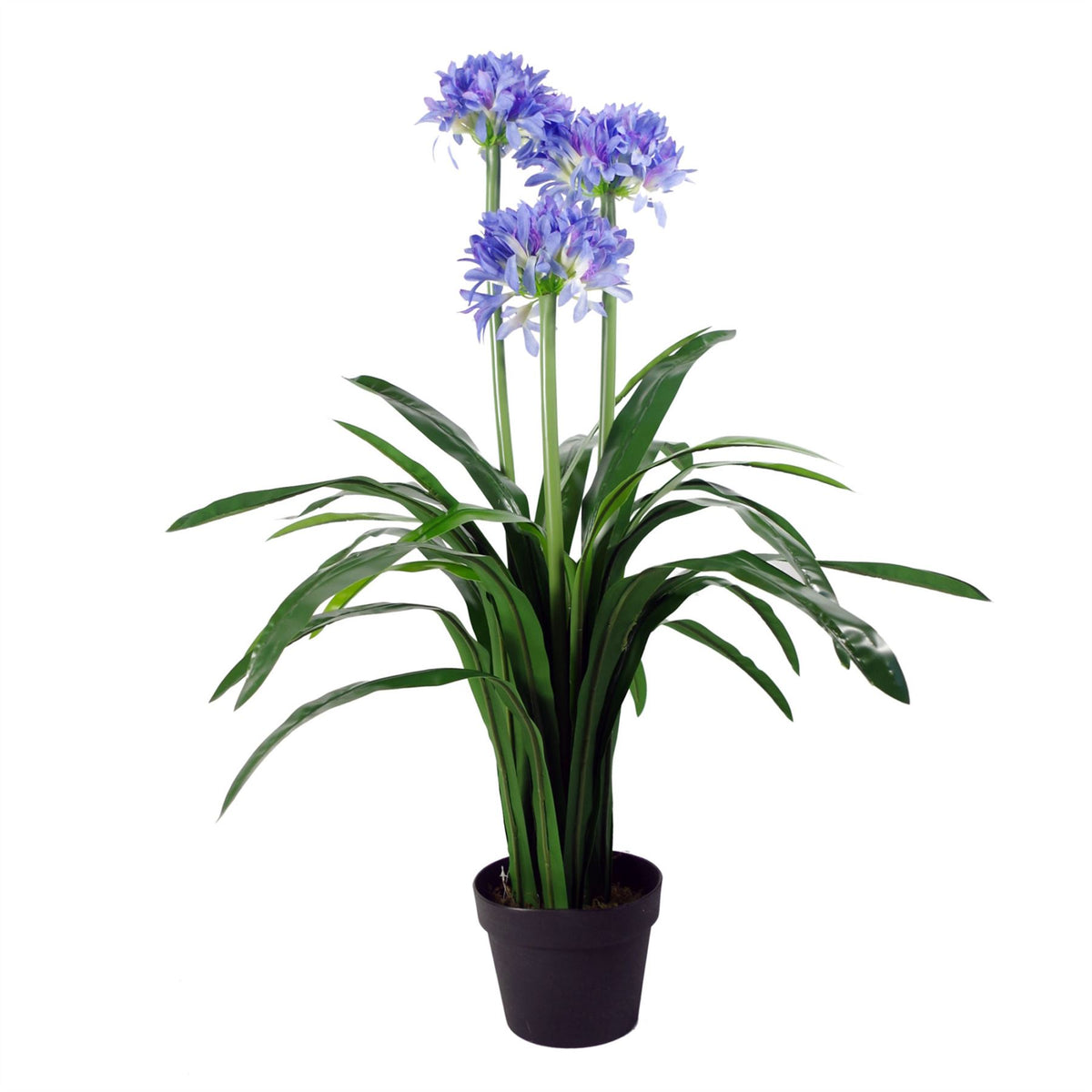 90cm Large Artificial Blue Agapanthus Plant – Realistic Faux Flowers