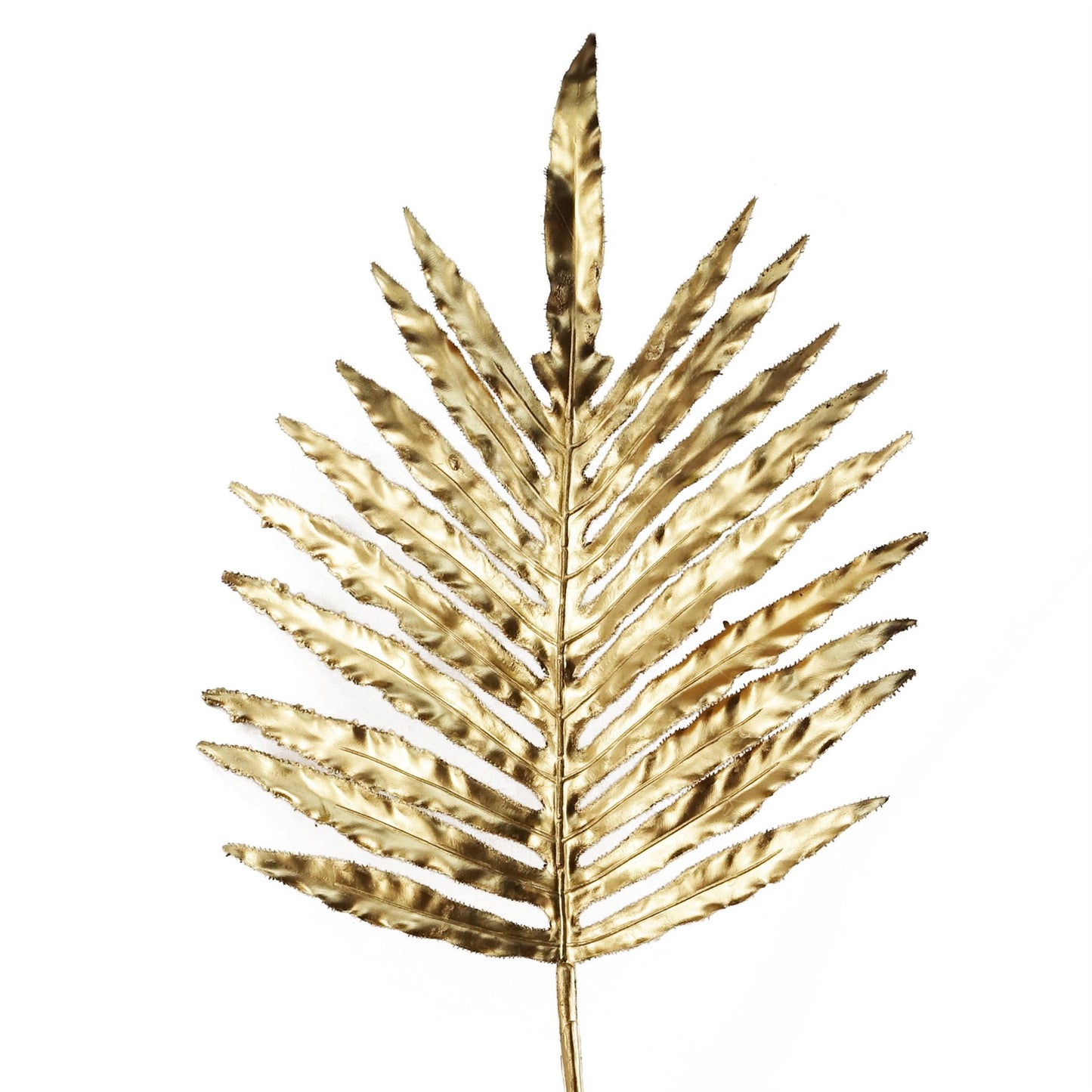 95cm Large Artificial Gold Palm Leaf – Decorative Faux Foliage Stem
