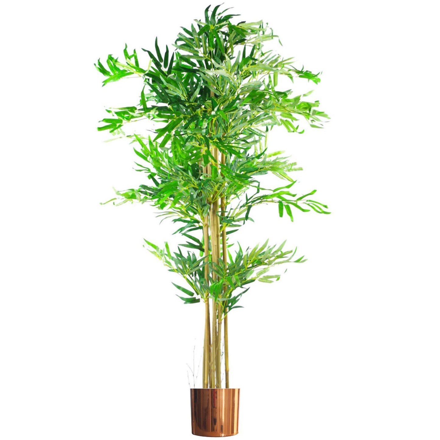 150cm Large Natural Look Artificial Bamboo Tree with Copper Planter – Realistic Indoor Bamboo Plant