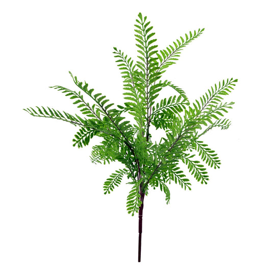 55cm Small Artificial Himalayan Maidenhair Fern Bush – Light Green Faux Fern Stem