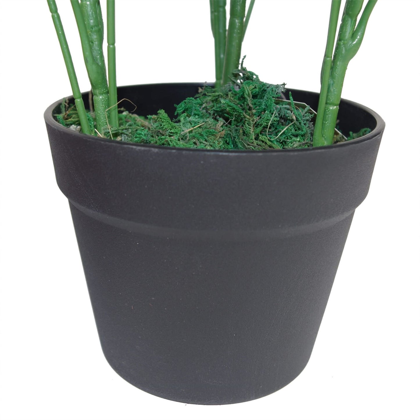55cm Small Compact Artificial Dark Green Umbrella Plant – Realistic Schefflera Arboricola