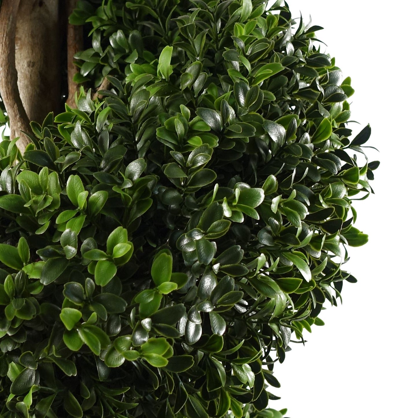 Pair of 120cm Medium Spiral Buxus Artificial Trees – UV Protected Outdoor Topiary Set
