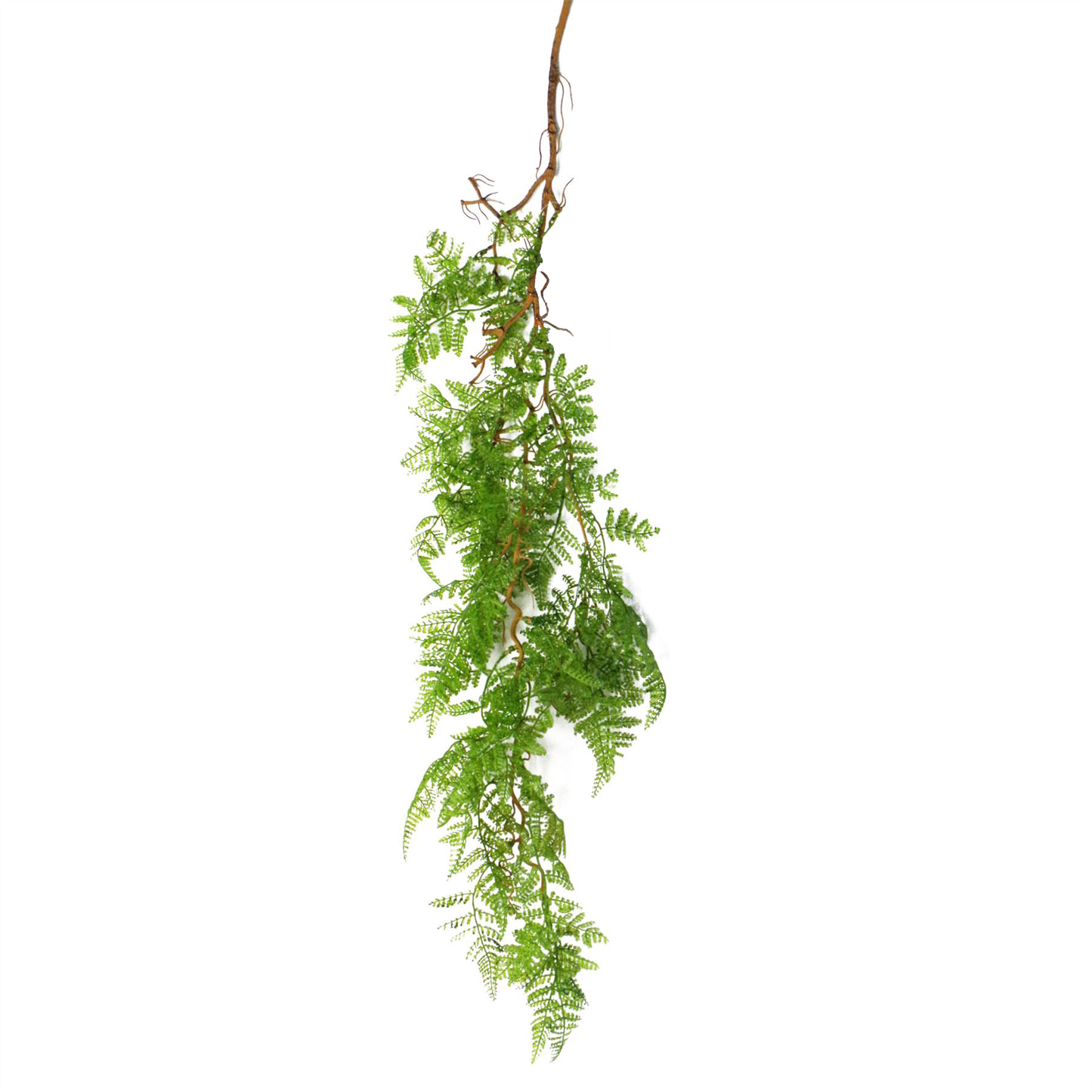 100cm Large Artificial Hanging & Trailing Maidenhair Fern – Realistic Dark Green Faux Plant