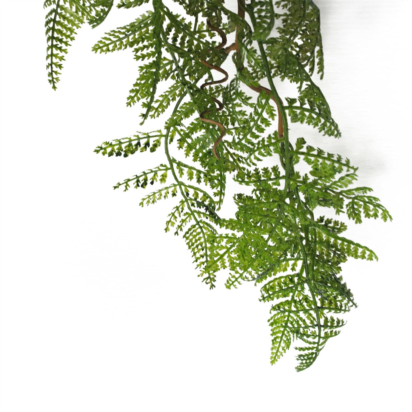 6 x 100cm Large Artificial Hanging & Trailing Maidenhair Fern – Realistic Dark Green Faux Plants