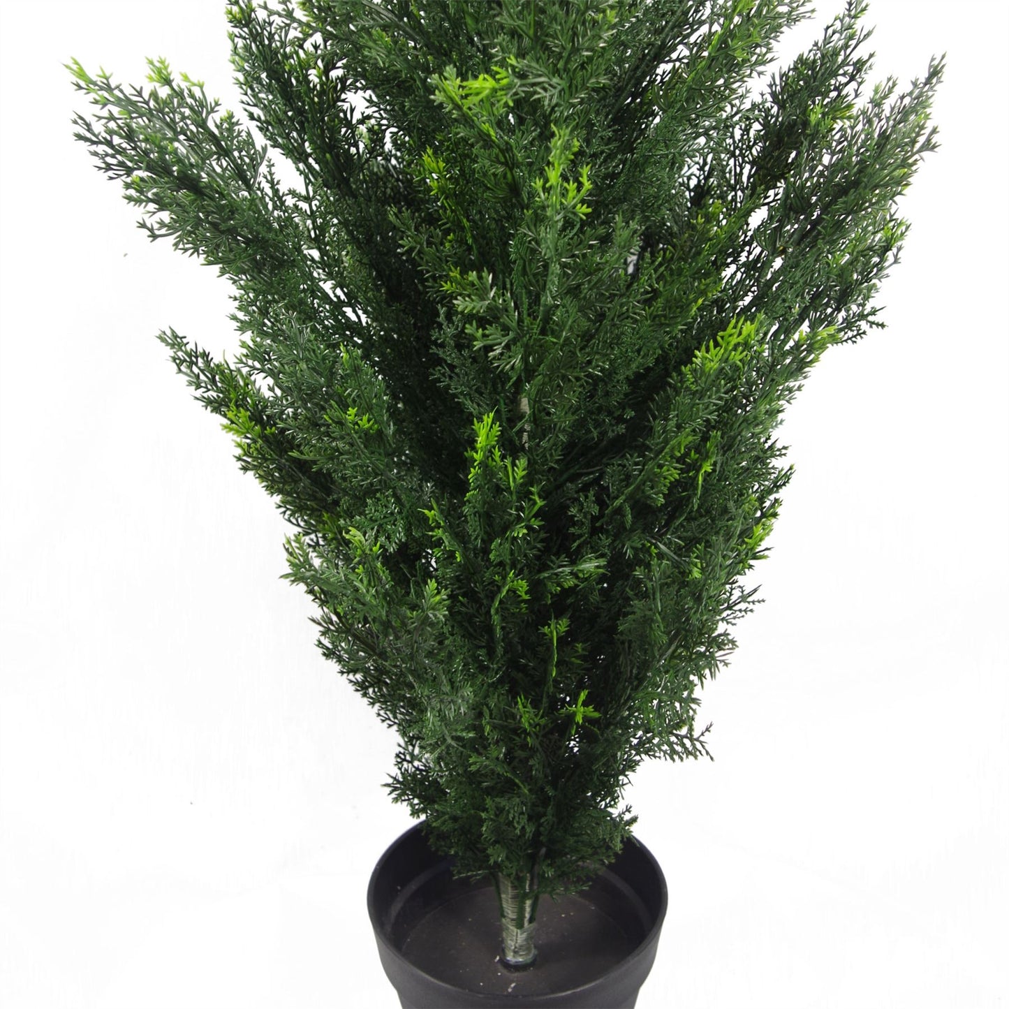 Pair of 120cm Medium Artificial Cedar Cypress Topiary Trees – UV Resistant Outdoor Decorative Plants