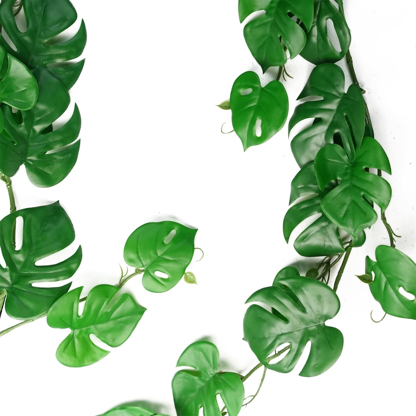 6 x 180cm Extra Large Artificial Hanging and Trailing Monstera Plants - Realistic Indoor Greenery