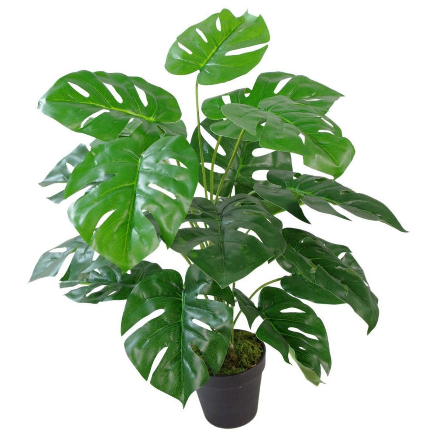 60cm Medium Artificial Monstera Plant – Realistic Indoor Tropical Houseplant