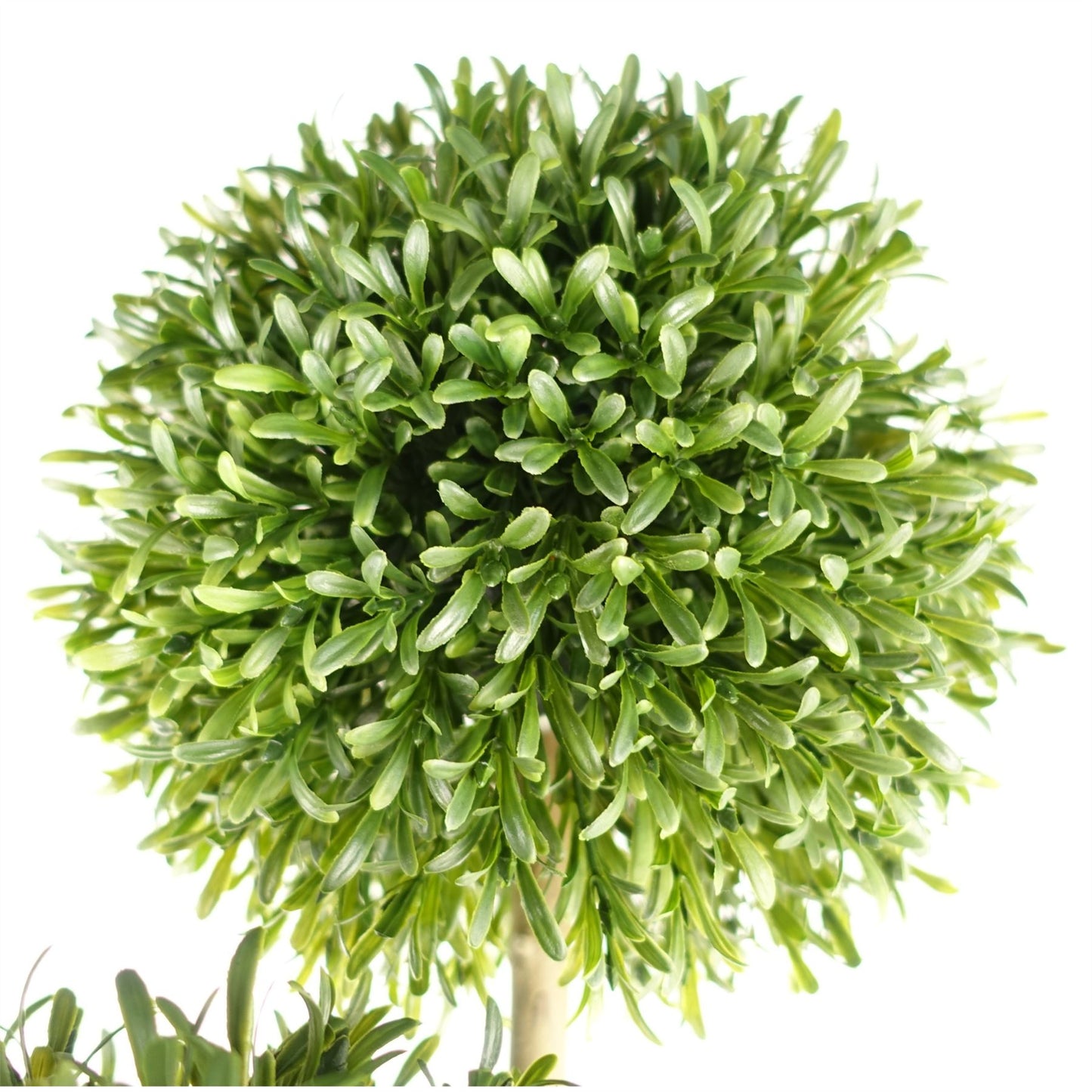 Pair of 120cm Medium Artificial Topiary Ball Trees – UV Resistant for Outdoor Display with Natural Trunks
