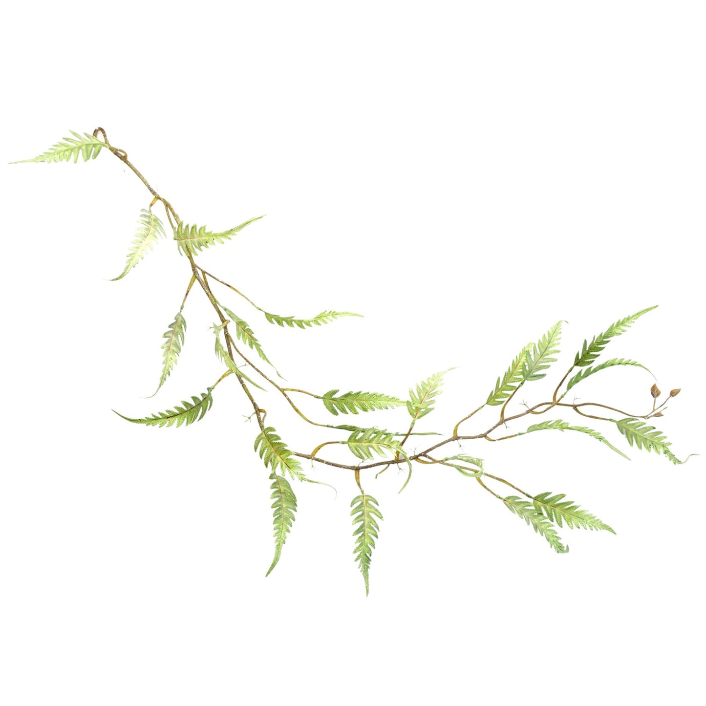 6 x 125cm Large Hanging Artificial Fern Foliage Plants – Trailing Faux Fern Set