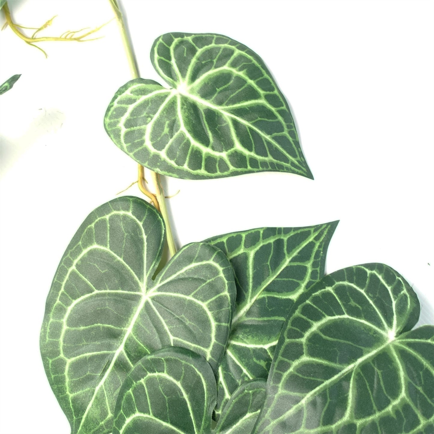 6 x 100cm Large Artificial Hanging & Trailing Ivy Plants – Realistic Rounded Ivy Vines Set