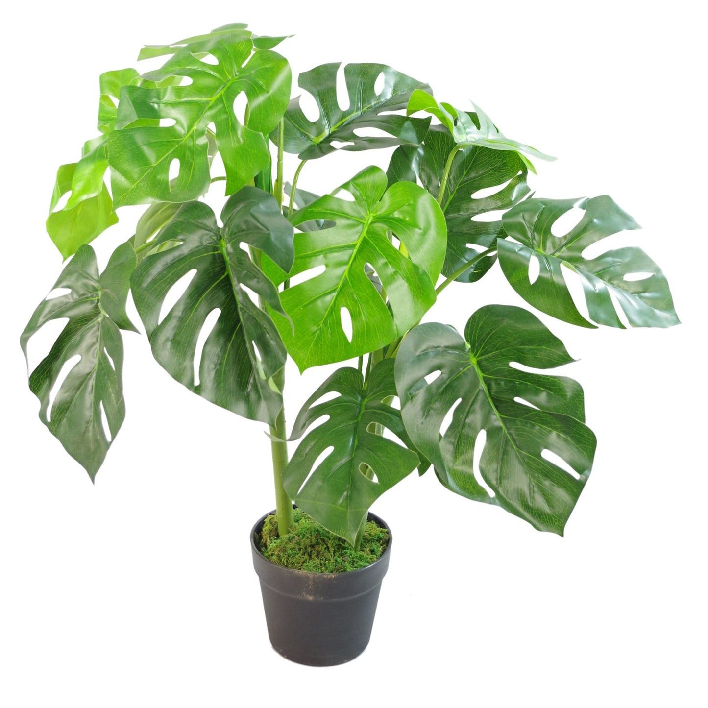 80cm Medium Artificial Monstera Plant – Realistic Indoor Tropical Houseplant
