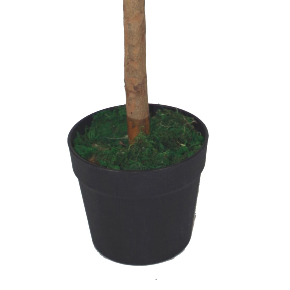 Pair of 90cm Small Artificial Bay Laurel Ball Trees – Plain Natural Trunks for Elegant Home or Office Décor