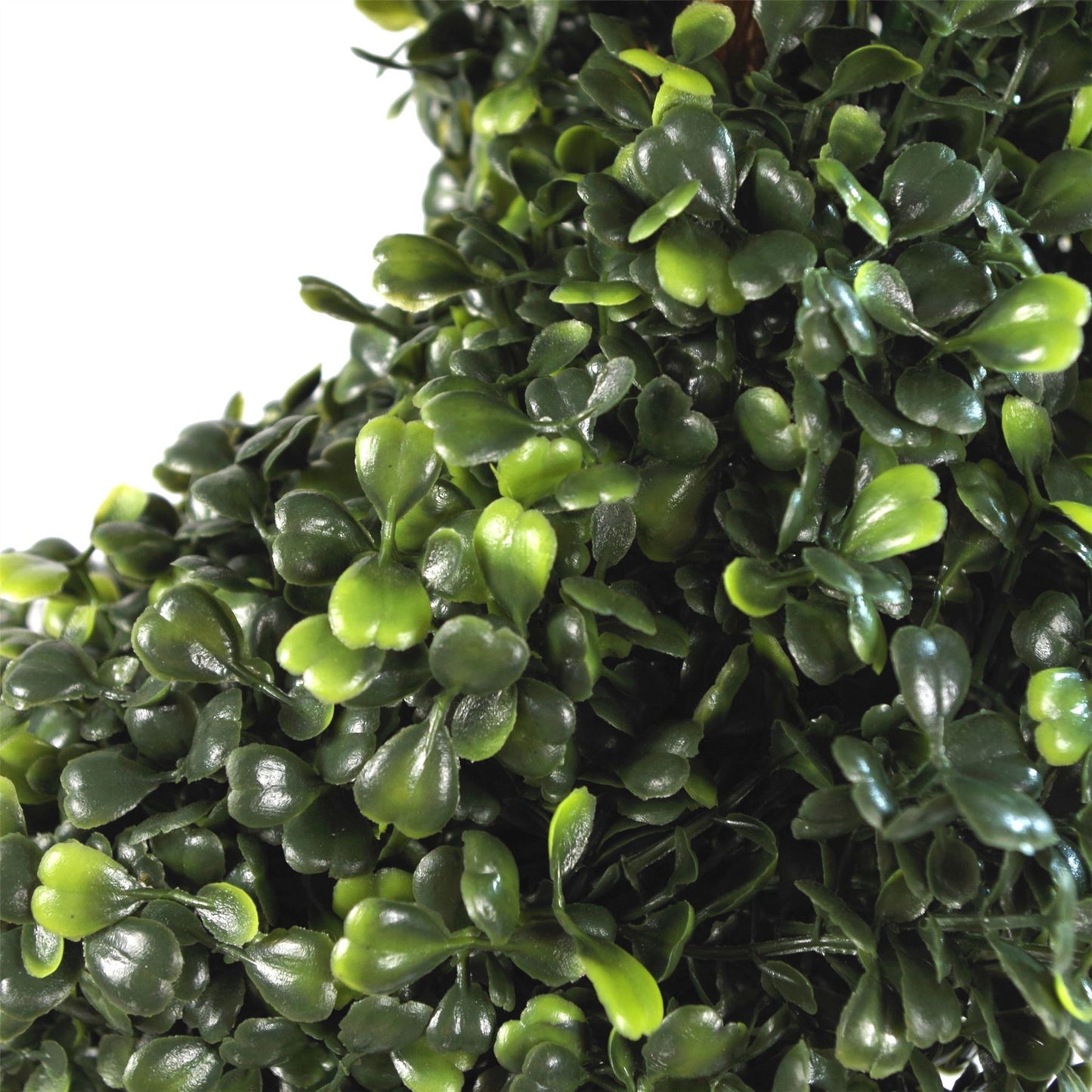 90cm Small Artificial Boxwood Spiral Topiary Tree with Decorative Metal Top