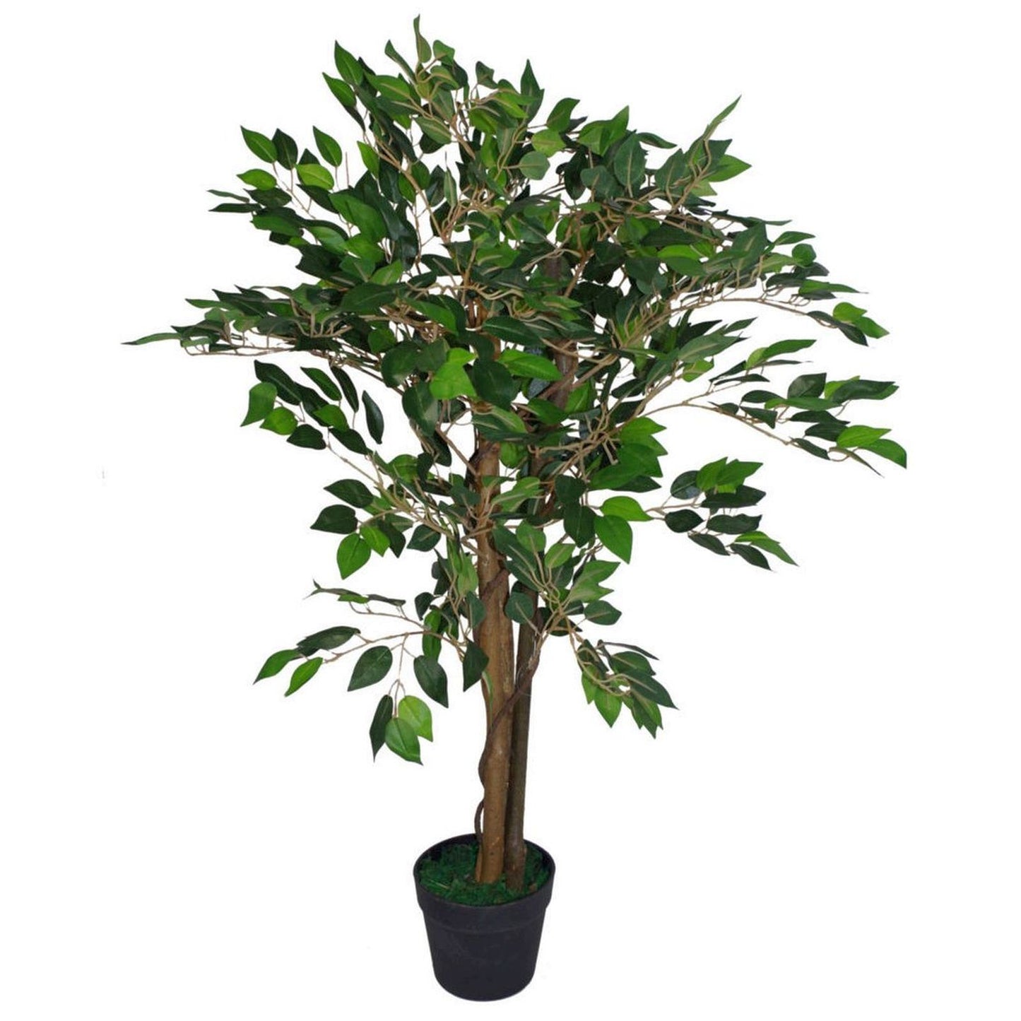 90cm Small Realistic Artificial Ficus Tree – Lifelike Faux Indoor Tree