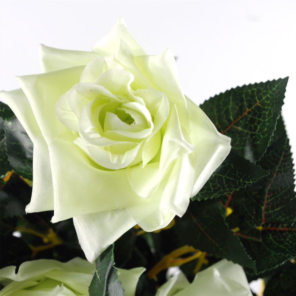 90cm Small Artificial Cream Rose Tree – Wedding Tree with Twisted Vine Detail