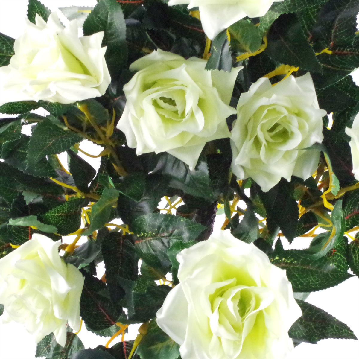 90cm Small Artificial Cream Rose Tree – Wedding Tree with Twisted Vine Detail